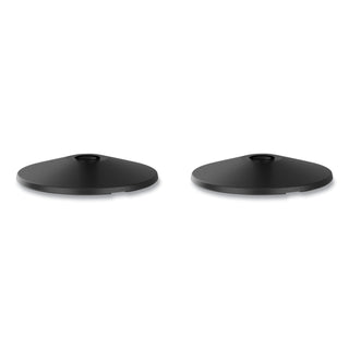 Tatco Adjusta-Tape Crowd Control Base Only, Steel, 14" Deep, Black, 2/Box (TCO11711)