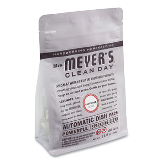 Mrs. Meyer's® Automatic Dish Detergent, Lavender, 12.7 oz Pack, 20/Pack, 6 Packs/Carton (SJN306685)