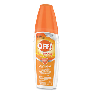OFF!® FamilyCare Unscented Spray Insect Repellent, 6 oz Spray Bottle, 12/Carton (SJN654458)