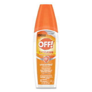 OFF!® FamilyCare Unscented Spray Insect Repellent, 6 oz Spray Bottle, 12/Carton (SJN654458)