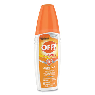 OFF!® FamilyCare Unscented Spray Insect Repellent, 6 oz Spray Bottle, 12/Carton (SJN654458)