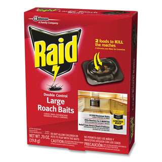 Raid® Roach Baits, 0.7 oz, Box, 6/Carton (SJN334863)