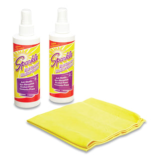 Sparkle® Flat Screen & Monitor Cleaner, Pleasant Scent, 8 oz Bottle, 2/Pack (FUN50128)