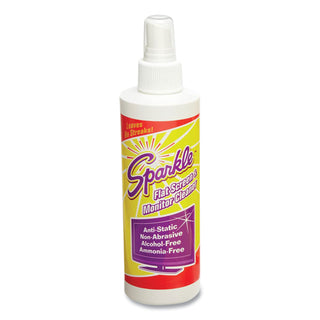 Sparkle® Flat Screen & Monitor Cleaner, Pleasant Scent, 8 oz Bottle, 2/Pack (FUN50128)
