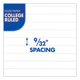 Mead® Filler Paper, 3-Hole, 8.5 x 11, College Rule, 200/Pack (MEA17208)