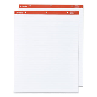 Universal® Easel Pads/Flip Charts, Presentation Format (1" Rule), 27 x 34, White, 50 Sheets, 2/Carton (UNV35601)