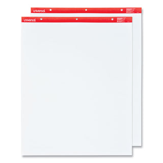 Universal® Easel Pads/Flip Charts, Unruled, 27 x 34, White, 50 Sheets, 2/Carton (UNV35600)