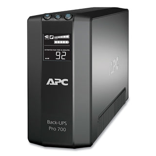 APC® BR700G Back-UPS Pro 700 Battery Backup System, 6 Outlets, 700 VA, 355 J (01532S)