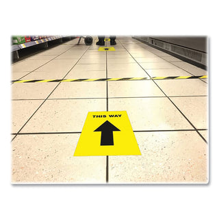 Avery® Floor Decal This Way Print/Message, Yellow, Black (AVE83022)