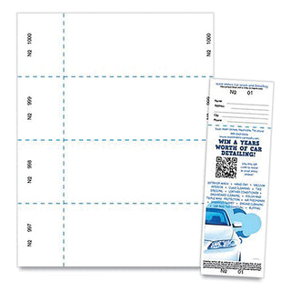 Blanks/USA® Jumbo Micro-Perforated Event/Raffle Ticket, 90 lb, 8.5 x 11, White, 4 Tickets/Sheet, 250 Sheets/Pack (BLA10X9WH)