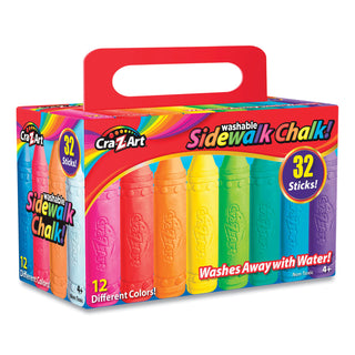 Cra-Z-Art® Sidewalk Chalk, Assorted, 32/Box (CZA108176)