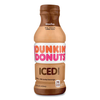 Dunkin Donuts® Mocha Iced Coffee Drink, 13.7 oz Bottle, 12/Carton (GMT049000072389)