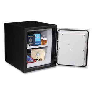 Honeywell Digital Security Steel Fire and Waterproof Safe with Keypad and Key Lock, 14.6 x 20.2 x 17.7, 0.9 cu ft, Black (HWL2605)