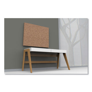 Iceberg iDesign Frameless Cork Bulletin Board, 46 x 36, Natural (ICE35011)
