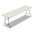 Iceberg IndestrucTables Too 600 Series Folding Table, Rectangular Top, 600 lb Capacity, 96 x 30 x 29, Platinum (ICE65333)
