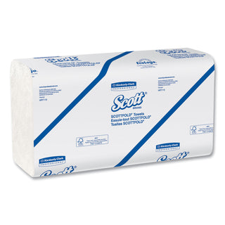 Scott® Essential Low Wet Strength Multi-Fold Towels, 1-Ply, 9.4 x 12.4, White, 175/Pack, 25 Packs/Carton (KCC45957)