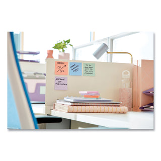 Post-it® Super Sticky Pads, 90 Sheets/PK, 3&quot; x 3&quot; 6/PK, Natures Hues (MMM6546SSNRP)