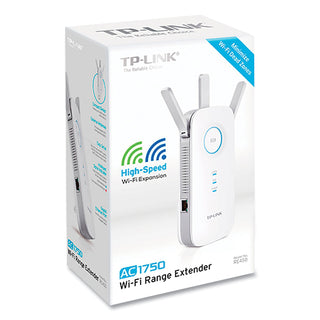 TP-Link RE450 AC1750 Wi-Fi Range Extender, 1 Port, Dual-Band 2.4 GHz/5 GHz (TPLRE450)