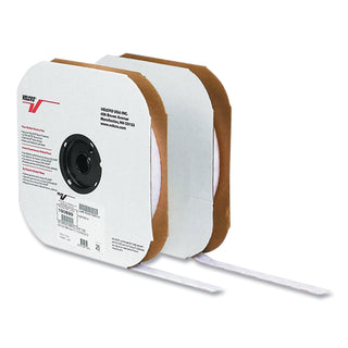 VELCRO® Sticky-Back Fasteners, Loop Side, 1" x 75 ft, White (VEK190959)