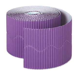 Pacon® Scalloped Decorative Border, 2 1/4&quot;x50', Violet (PAC37334)