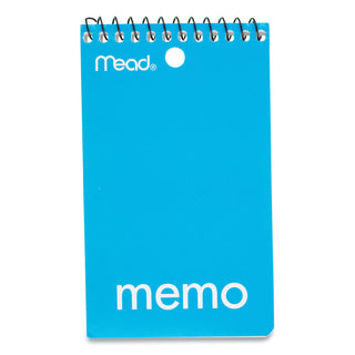 Mead® Wirebound Memo Book, Medium/College Rule, 3 x 5, White, 60 Sheets (MEA45354)