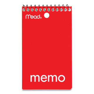 Mead® Wirebound Memo Book, Medium/College Rule, 3 x 5, White, 60 Sheets (MEA45354)