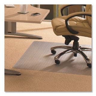 Floortex® Cleartex Advantagemat Phthalate Free PVC Chair Mat for Low Pile Carpet, 53 x 45, Clear (FLRPF1113425EV)