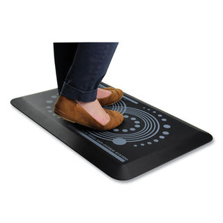 Floortex® AFS-TEX 2000 Anti-Fatigue Mat, Rectangle, 16 x 24, Midnight Black (FLRFCA21624BK)