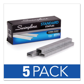 Swingline® Standard Staples, 1/4"L, 210/Strip, 5000/BX (SWIS7035101S) (SWI35101)