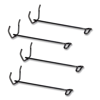 Fellowes® Desk Tray Stacking Posts for 5" Capacity Trays, Wire, Black, 4 Posts/Set (FEL64112)