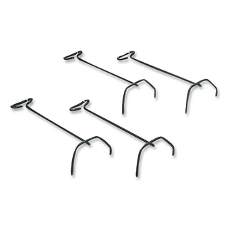 Fellowes® Desk Tray Stacking Posts for 5" Capacity Trays, Wire, Black, 4 Posts/Set (FEL64112)