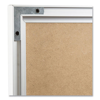 U Brands Melamine Dry Erase Board, 24 x 18, White Surface, Silver Frame (UBR030U0001)