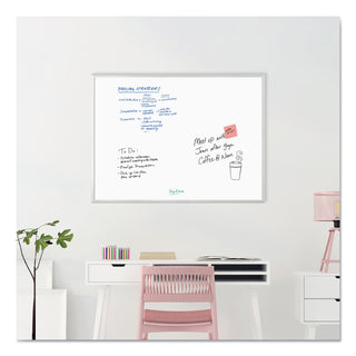 U Brands Melamine Dry Erase Board, 48 x 36, White Surface, Silver Frame (UBR032U0001)