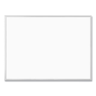 U Brands Melamine Dry Erase Board, 48 x 36, White Surface, Silver Frame (UBR032U0001)