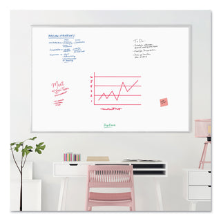 U Brands Melamine Dry Erase Board, 72 x 48, White Surface, Silver Frame (UBR033U0001)