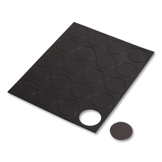 U Brands Heavy-Duty Board Magnets, Circles, Black, 0.75", 24/Pack (UBRFM1605)