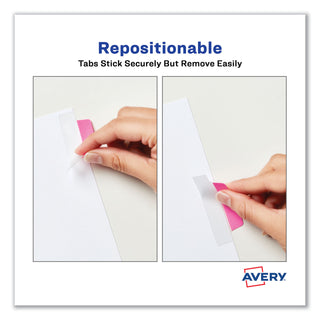 Avery® Ultra Tabs Repositionable Margin Tabs, 1/5-Cut Tabs, Assorted Neon, 2.5" Wide, 48/Pack (AVE74865)