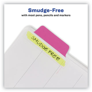 Avery® Ultra Tabs Repositionable Margin Tabs, 1/5-Cut Tabs, Assorted Neon, 2.5" Wide, 48/Pack (AVE74865)
