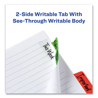 Avery® Ultra Tabs Repositionable Margin Tabs, 1/5-Cut Tabs, Assorted Primary Colors, 2.5" Wide, 48/Pack (AVE74866)