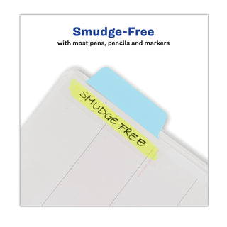Avery® Ultra Tabs Repositionable Margin Tabs, 1/5-Cut Tabs, Assorted Pastels, 2.5" Wide, 48/Pack (AVE74867)