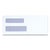 Universal® Double Window Business Envelope, #8 5/8, Square Flap, Self-Adhesive Closure, 3.63 x 8.63, White, 500/Box (UNV35218)