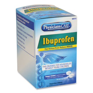 PhysiciansCare® Ibuprofen Medication, Two-Pack, 50 Packs/Box (ACM90015)