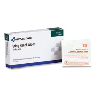 PhysiciansCare® First Aid Sting Relief Pads, 10/Box (ACM51002)