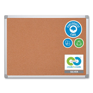 MasterVision™ Earth Cork Board, 24 x 36, Aluminum Frame (BVCCA031790)