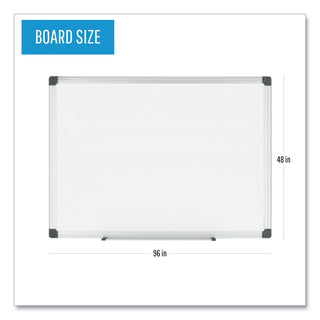 MasterVision™ Porcelain Value Dry Erase Board, 48 x 96, White, Aluminum Frame (BVCCR1501170MV)