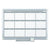 MasterVision™ 12 Month Year Planner, 36x24, Aluminum Frame (BVCGA03106830)