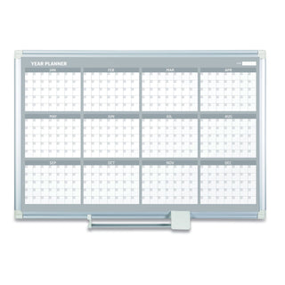 MasterVision™ 12 Month Planner, 48x36, Aluminum Frame (BVCGA05106830)
