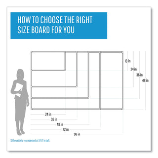 MasterVision™ Grid Planning Board, 1 x 2 Grid, 72 x 48, White/Silver (BVCMA2792830)
