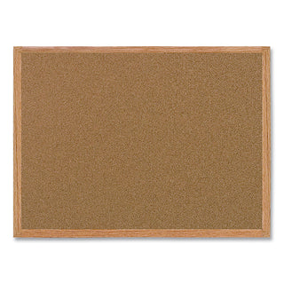 MasterVision™ Value Cork Bulletin Board with Oak Frame, 24 x 36, Natural (BVCMC070014231)