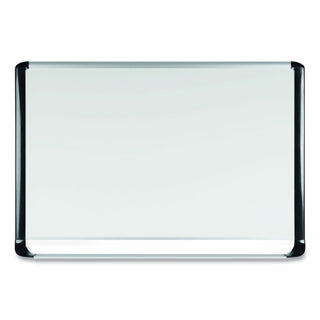 MasterVision™ Lacquered steel magnetic dry erase board, 36 x 48, Silver/Black (BVCMVI050201)